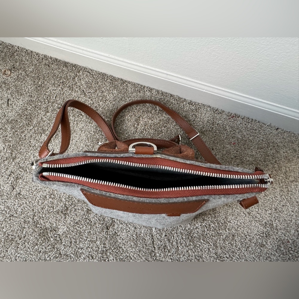 GRAF LANTZ MINI BEDFORD Merino Wool BACKPACK, Sienna leather - Picture 12 of 16